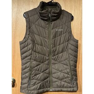 Columbia Olive Green Quilted Puffer Vest